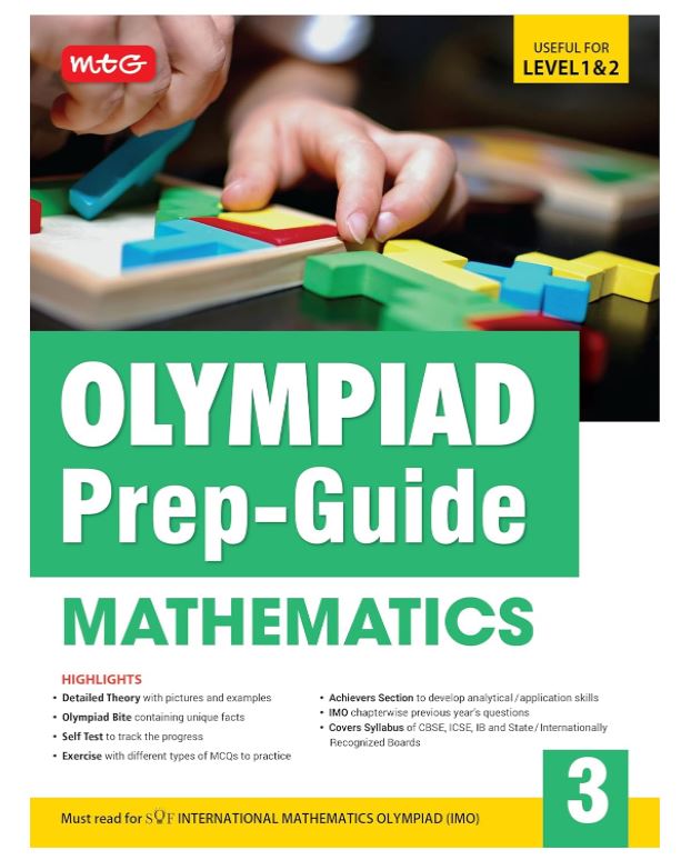 MTG Olympiad Prep-Guide Class 3 Mathematics (IMO) - Detailed Theory, Self Test with IMO Chapterwise Previous Year Question Paper For SOF 2024-25 Exam